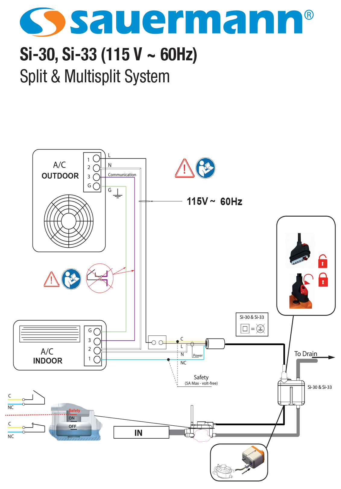 Sauermann alarm pump wiring