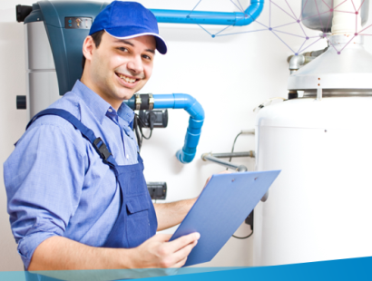 man with boiler