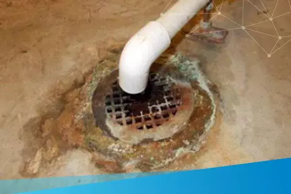 rusty drain