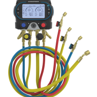 Manifold Si-RM450 con attacchi a 4 vie e tubo flessibile